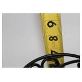 Black Metal Utensil Holder with Decorative Design