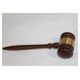 Wooden Presentation Gavel with Engraved Band