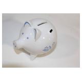 Collection of Ceramic and Porcelain Figurines and Piggy Bank