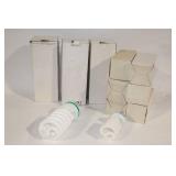Set of 6 Compact Fluorescent Light Bulbs in Original Boxes