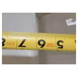 Glass Block Table Lamp with Power Cord and Bulb Socket