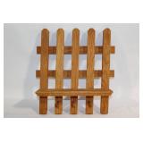 Oak Wood Wall-Mount Shelf Rack with Pegs