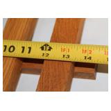 Oak Wood Wall-Mount Shelf Rack with Pegs