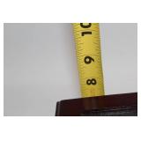 Festive Caroling Family Music Box with Tree in Wooden Case