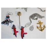 Assorted Costume Jewelry Collection including Necklaces, Bracelets, and Earrings
