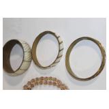 Assorted Costume Jewelry Collection including Necklaces, Bracelets, and Earrings