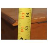 Vintage Wooden Jewelry Box with Floral Glass Doors