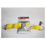 Haul-Master 2 Slot E-Track Plate with Yellow Straps