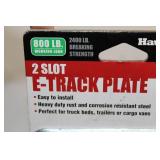 Haul-Master 2 Slot E-Track Plate with Yellow Straps