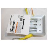 Haul-Master 2 Slot E-Track Plate with Yellow Straps