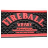 Fireball Whisky Rubber Bar Mat 24" x 4"
