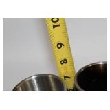 Pair of Decorative Skull Chalice Goblets with Floral Design