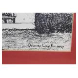 Framed Sketch of Deenagh Lodge Killarney by Barry Lynch