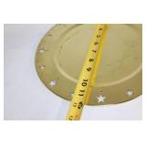 Gold Charger Plates with Star Cut-outs - Set of 3