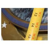 Thomas Kinkade 1997 Decorative Metal Tray with Winter Scene