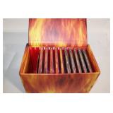 Aerosmith Box of Fire Complete 10-CD Collection with Fire-Themed Case