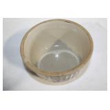 Set of 2 Vintage Stoneware Bowls with Blue and Brown Speckled Design