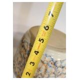 Set of 2 Vintage Stoneware Bowls with Blue and Brown Speckled Design