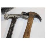 Assorted Hand Tools Set with Screwdrivers, Hammers, and Pipe Wrench