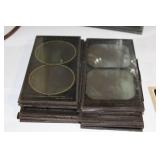 Antique Stereopticon Lantern Projector with Glass Slides and Envelopes