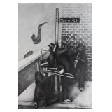 Framed Jazz Street Artwork by Caldwell, Dated 1993