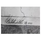 Framed Jazz Street Artwork by Caldwell, Dated 1993