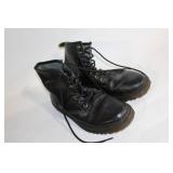 Pair of Dr. Martens AW004 Black Leather Boots Size US 11