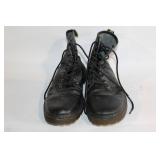 Pair of Dr. Martens AW004 Black Leather Boots Size US 11