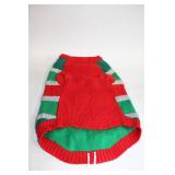 Merry & Bright Christmas Pet Sweater with "On The Nice List" Design