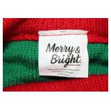Merry & Bright Christmas Pet Sweater with "On The Nice List" Design