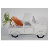 Easter Decor Set with Bunny Bait Sign and Carrot Truck
