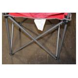 Red Folding Camp Chair with Cup Holder