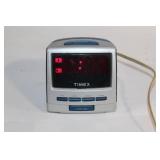 Used Timex Blue Dual Alarm Clock with LED Display