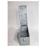 Metal Storage Box with Secure Latch Closure