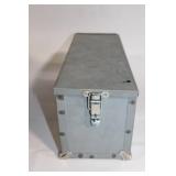 Metal Storage Box with Secure Latch Closure