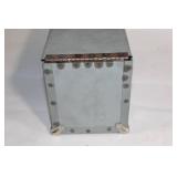 Metal Storage Box with Secure Latch Closure
