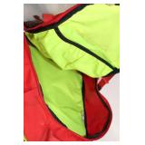 Red and Brown Nike Backpack with Lime Green Interior