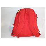 Red and Brown Nike Backpack with Lime Green Interior