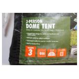 Ozark Trail 3-Person Dome Tent with Ventilation and Storage