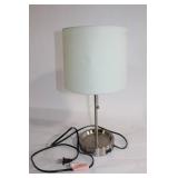 Modern Table Lamp with Integrated Power Outlet