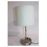 Modern Table Lamp with Integrated Power Outlet