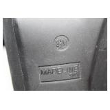 Madeleine Black Lace-Up Heeled Ankle Boots, Size 8