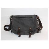 Vintage Style Canvas Messenger Bag with Adjustable Strap