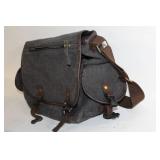 Vintage Style Canvas Messenger Bag with Adjustable Strap