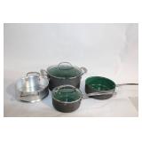 Set of 4 Orgreenic Cookware Pots and Pans with Lids