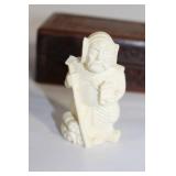 Collection of Handmade Jewelry, Carved Box, and Decorative Items