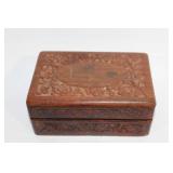 Collection of Handmade Jewelry, Carved Box, and Decorative Items