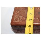 Collection of Handmade Jewelry, Carved Box, and Decorative Items