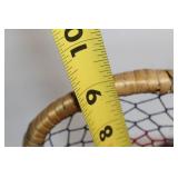 Handcrafted Miniature Dreamcatcher Basket with Fur Detail