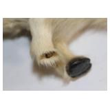 Vintage Fur-Covered Handcrafted Buffalo Figurine